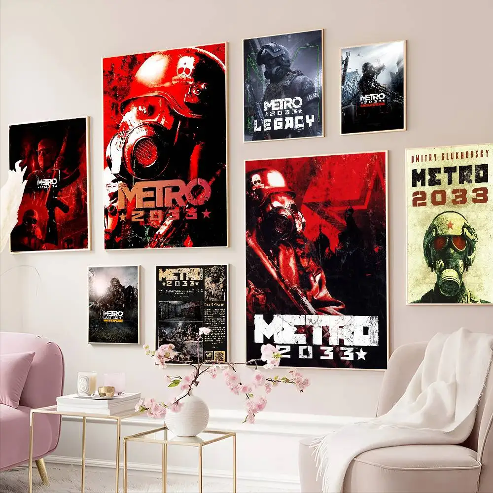 M-Metro 2033 Anime DIY Sticky Poster Vintage Room Bar Cafe Decor Home Decor