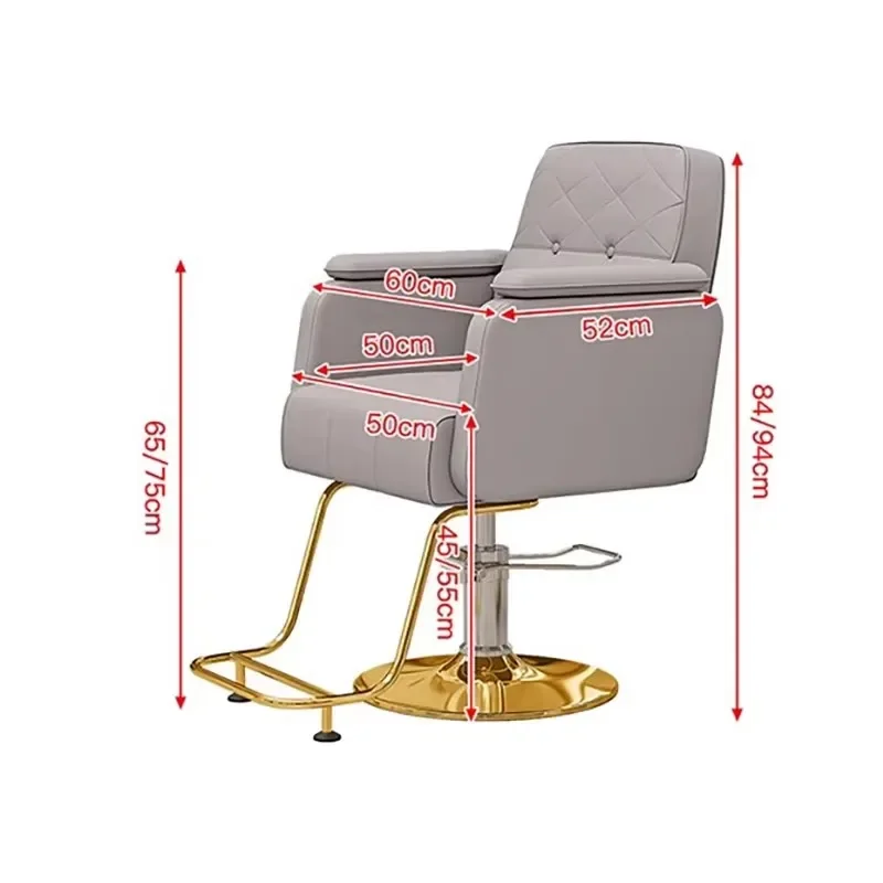Trendy Luxury Barber Chair Simple Modern Esthetics Design Barber Chair Comfortable Nordic Silla Barberia Commercial Furniture