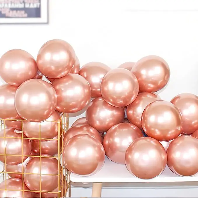 5/10/12 inch 10/20/30pcs metallic latex balloon set, suitable for weddings, birthdays, themed parties, pre wedding parties