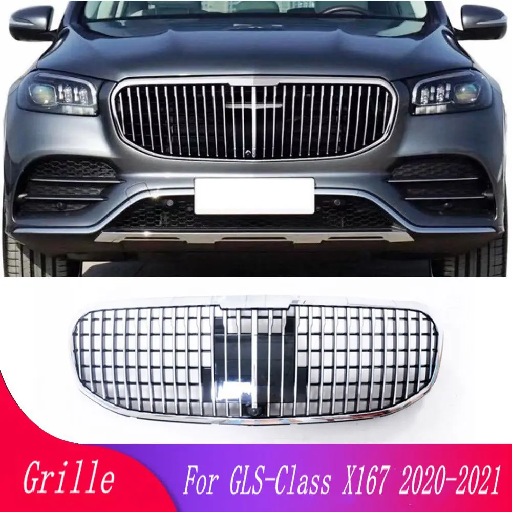 Car front bumper grille For Mercedes-Benz GLS-Class X167 GLS450 GLS580 2020-2021 For Maybach GT style car styling middle grille