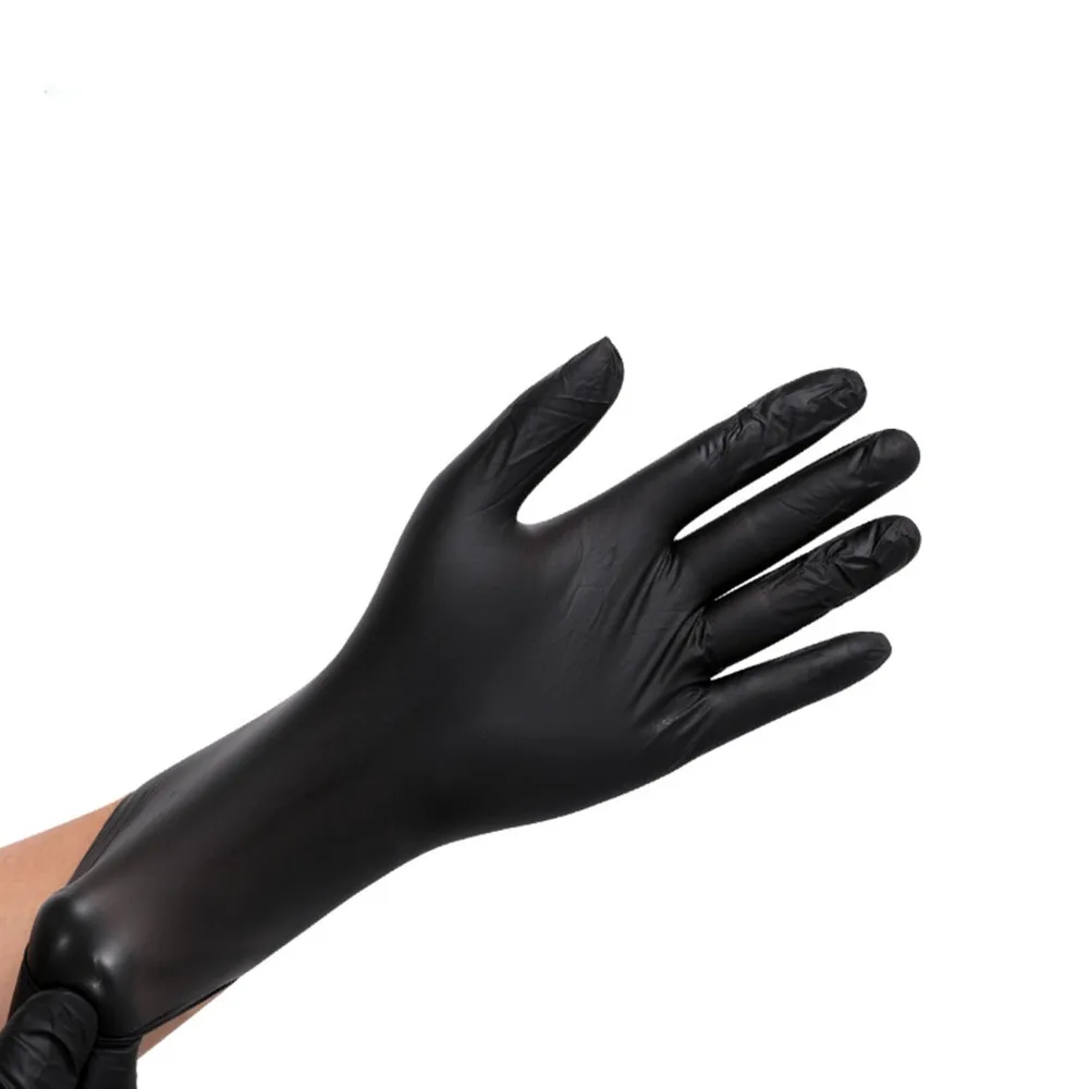 100pcs Practical High Elasticity Disposable Food Gloves Nitrile Blend Gloves Cooking Gloves Catering Service