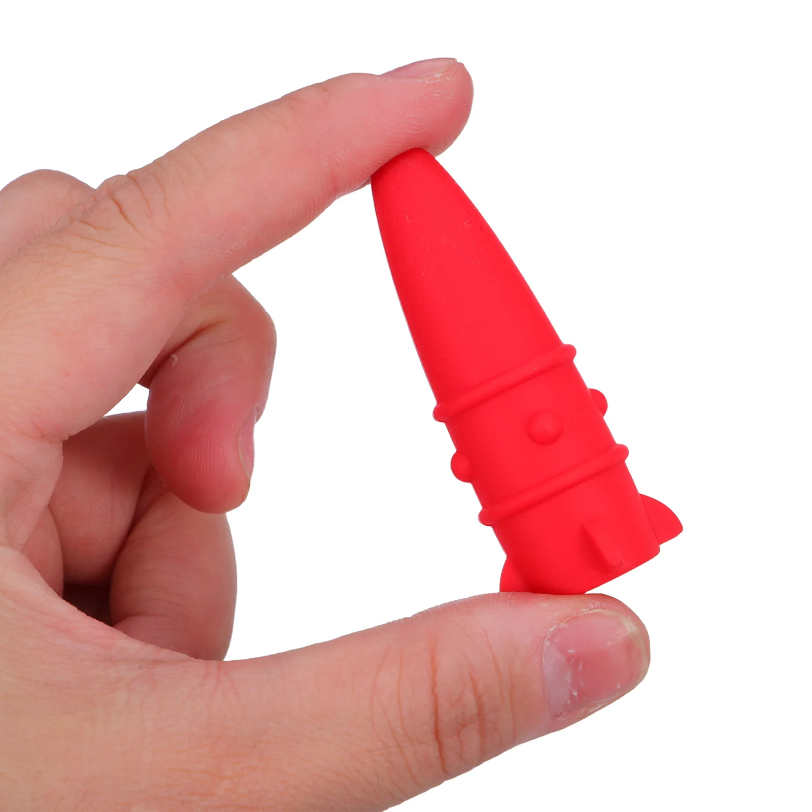 

5pcs Silicone Rocket Pencil Caps Red Chew-Resistant Tip Protectors For Wood Mechanical Pencils Cute Sensory Pen Toppers