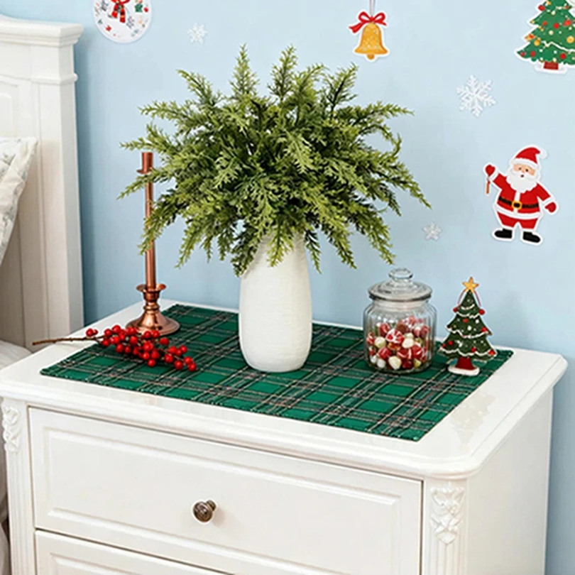 

Artificial Plants Cypress Leaves Christmas Tree Party Home Room Decor Outdoor Garden Wedding Flowers Gift Box Filler Adorn Props