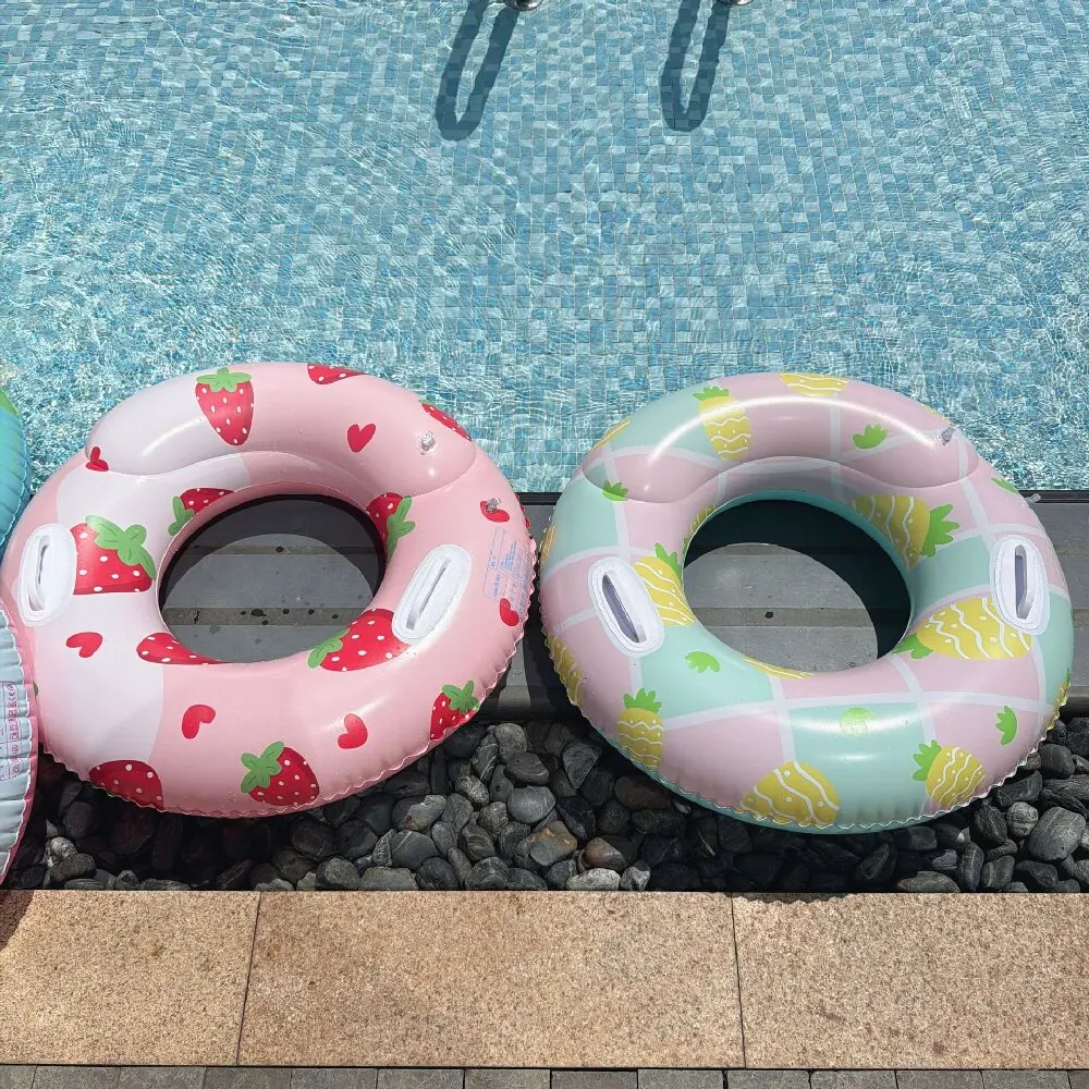 Rooxin Adult Swim Ring Pool Float Swim Tube Thickened Inflatable Swimming Ring Tube Water Park Swimming Circle For Adult Teen