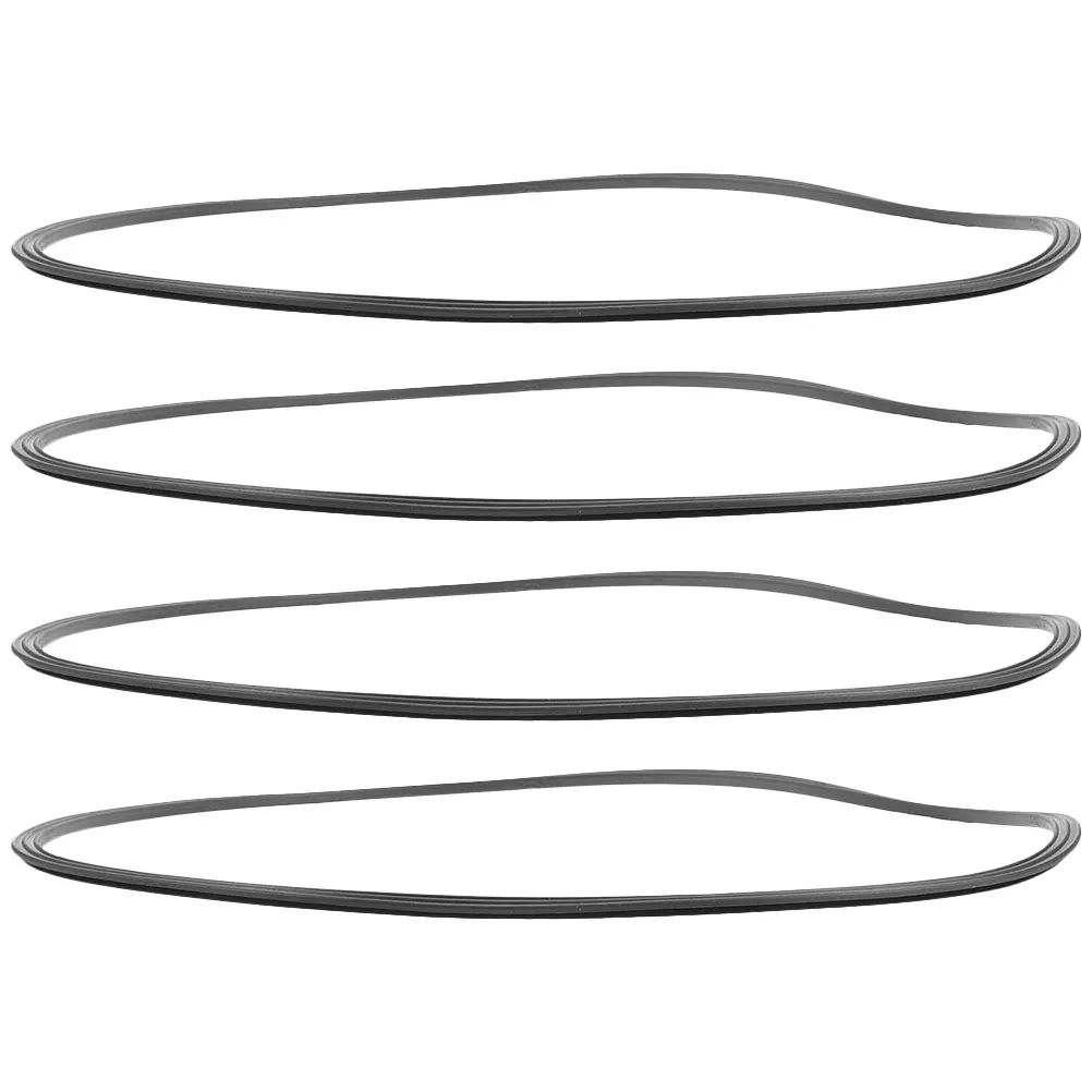 4Pcs Bar Stool Base Protector Rings 38.5cm Anti-Slip Rubber Floor Protectors for Home Bars Restaurants Flexible Non-Slip Design