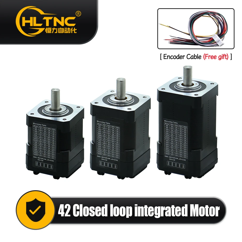 

Nema 17 Closed Loop Integrated Motor 0.45Nm 0.6Nm 0.8Nm Diameter 8mm 42 Flange Hybrid Integrated Servo Motor with Drive For CNC