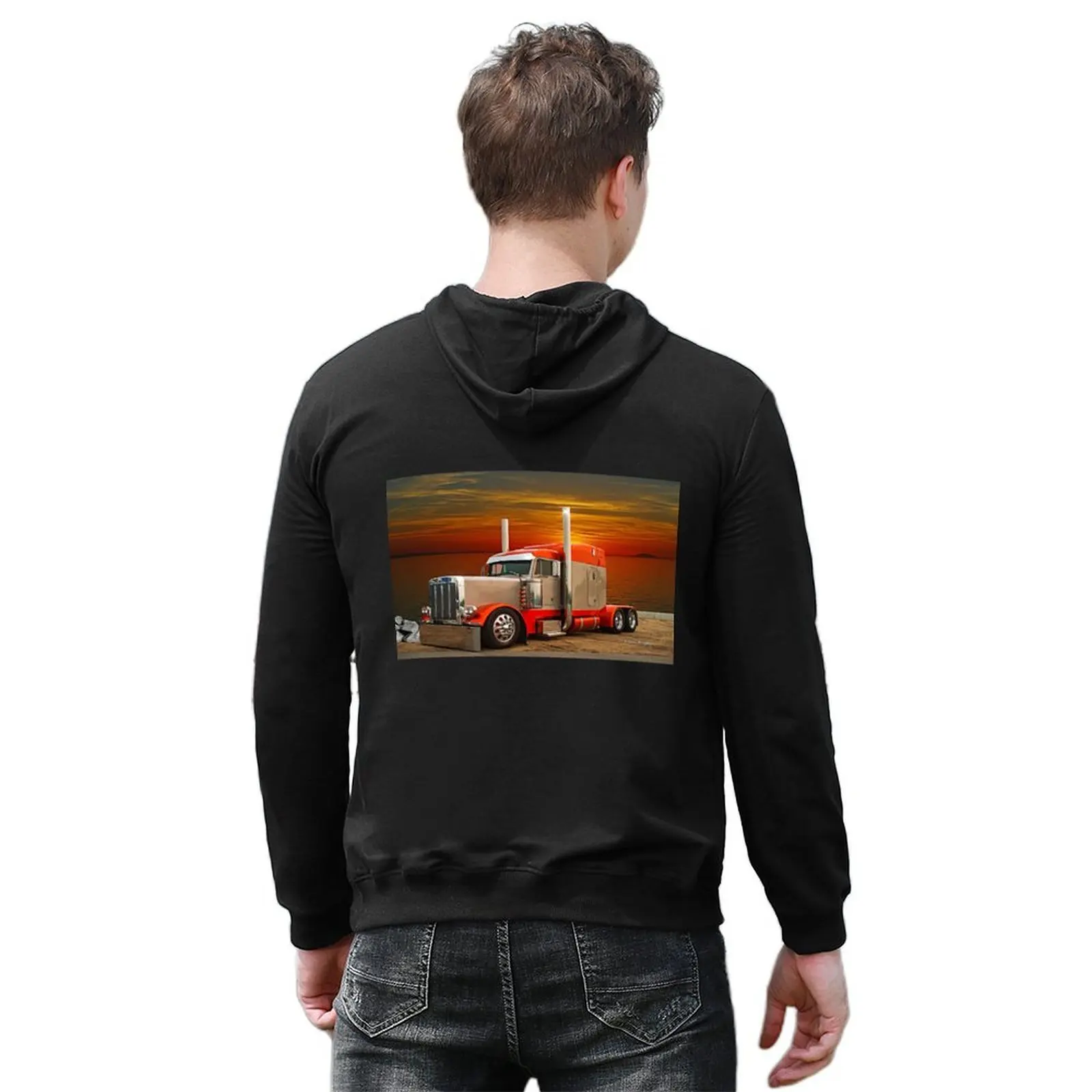 Cool Peterbilt Hoodie men clothing autumn jacket men autumn clothes clothes for men hoodie