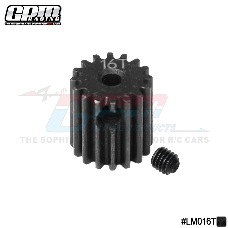 

GP Harden Steel 45# 16T Pinion Gear For LOSI 1/18 Mini-T 2.0 Stadium Truck