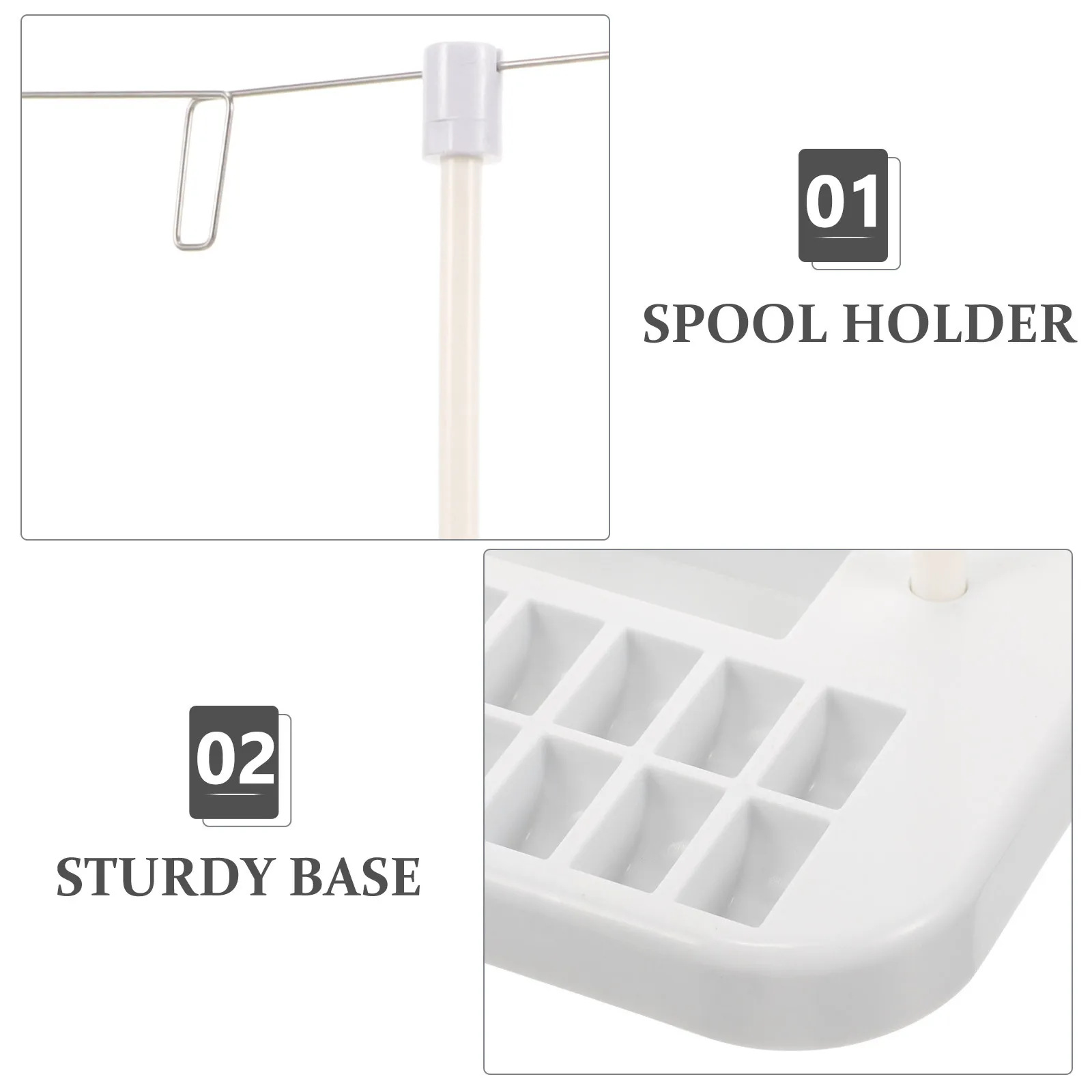 

Sewing Machine Thread Stand Fine Workmanship Spool Holder Prevents Threads from Breaking in Projects Thread Stand