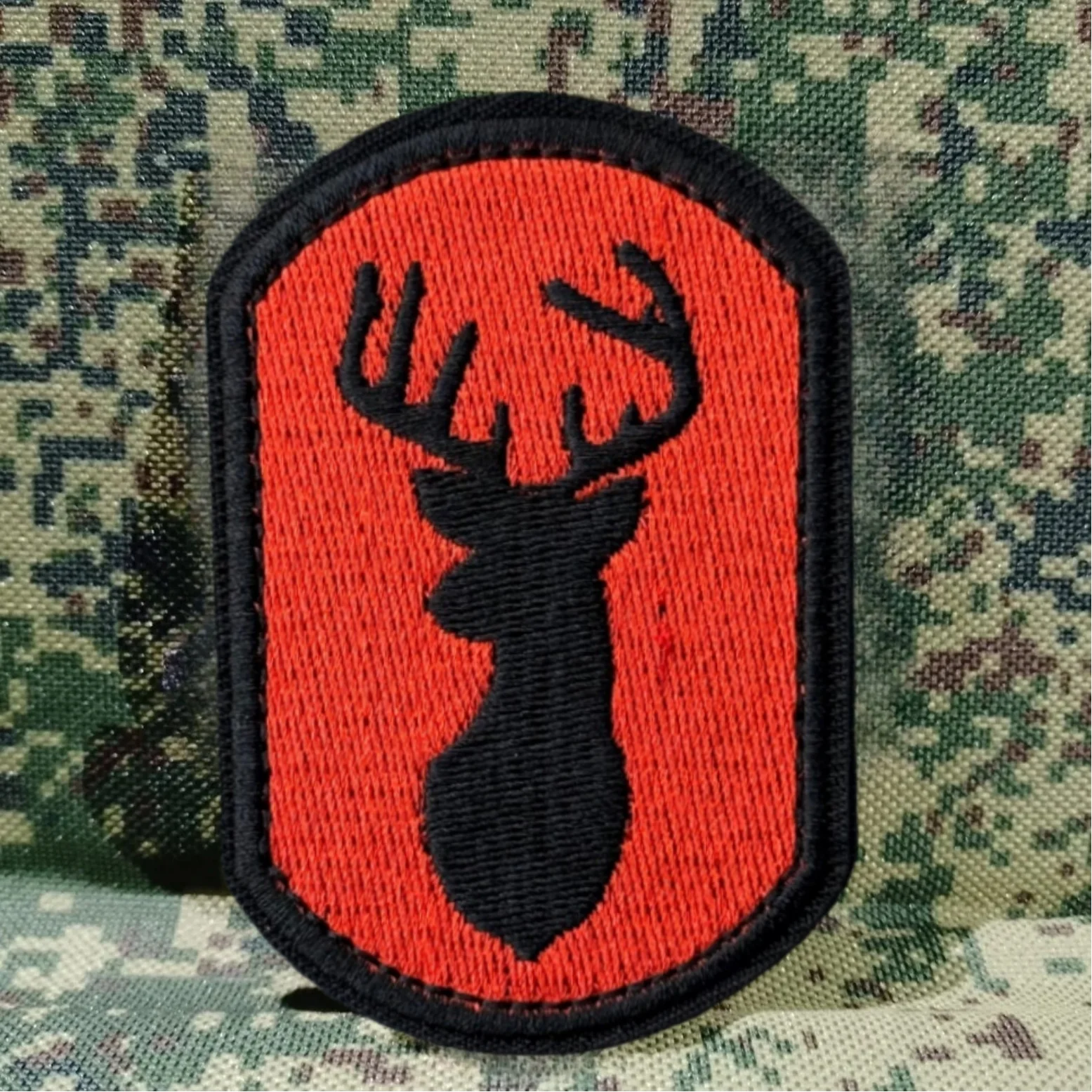 Parche bordado táctico pistola naranja – Deer Hunter militar mochila - imagen 4
