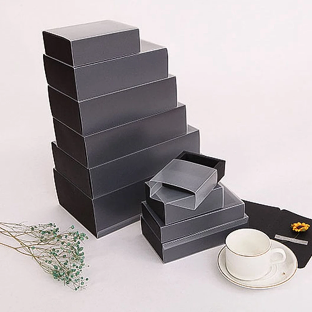 

Black Delicate Cookie Wedding Candy Drawer Display Kraft Paper Box Packing Box Gift Boxes Party Supplies
