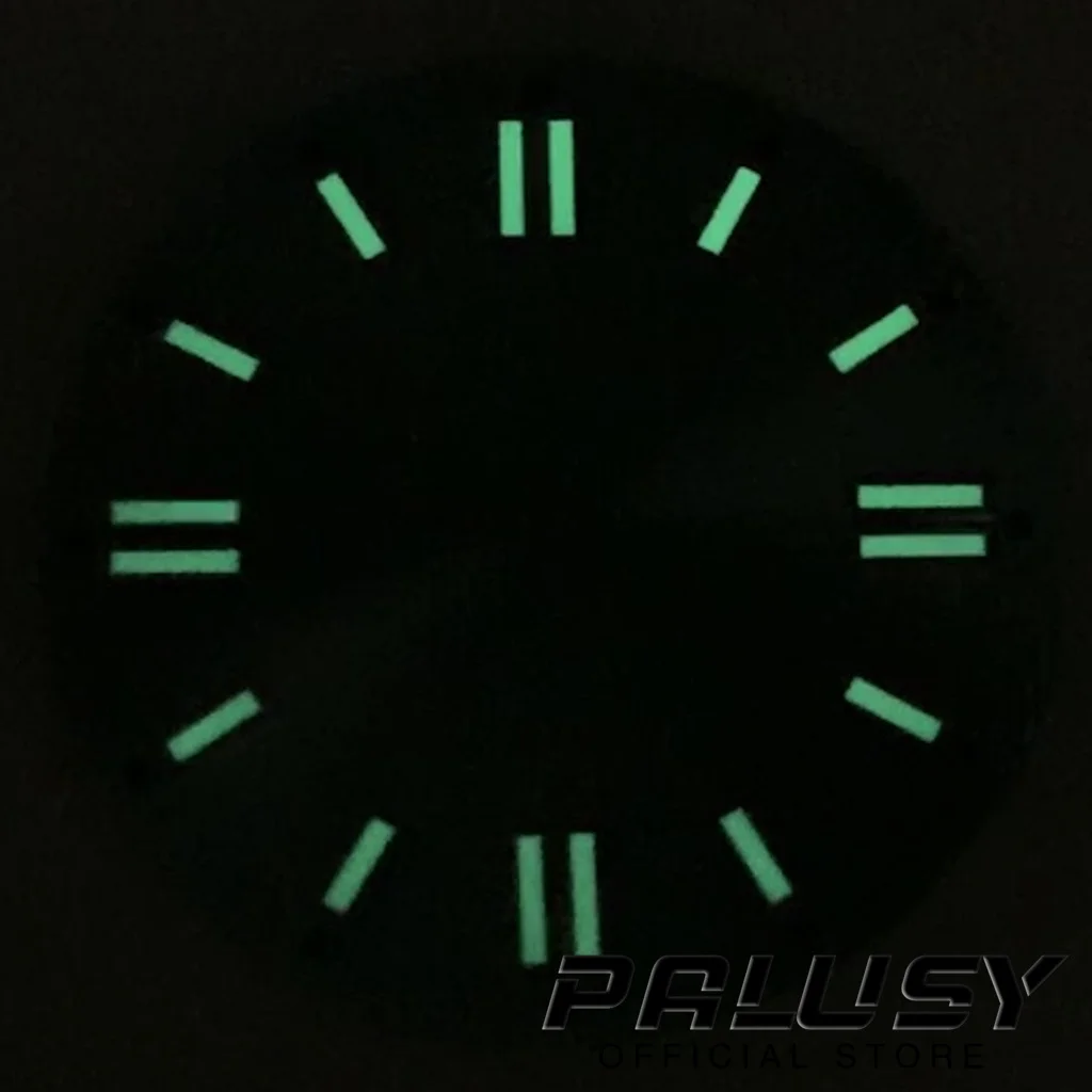 28.5mm NH35 White Black Blue Green Watch Dial Green Luminous Watch Faces For NH35 NH36 PT5000 ETA 2824 2836 Miyota 8215 Movement