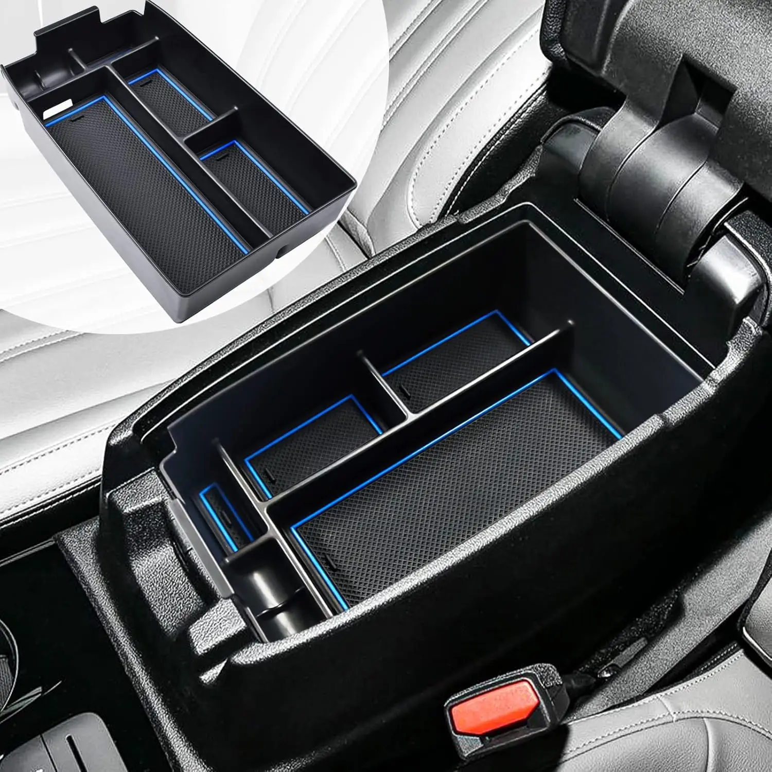 منظم وحدة التحكم المركزية لسيارة Ford Escape 2020 2021 2022 2023-2025 و2021-2024 2025 برونكو ملحقات رياضية مسند الذراع صندوق السيارة