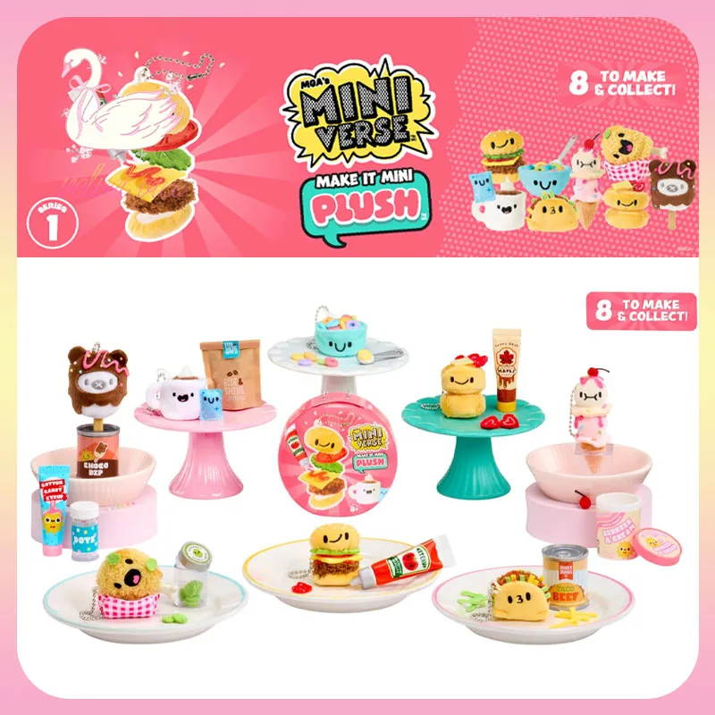 

Original Miniverse Make It Mini Plush Diy Food -Themed Plush Collectible Craft Kit Blind Box Ornament Collect Toys Girls Gifts