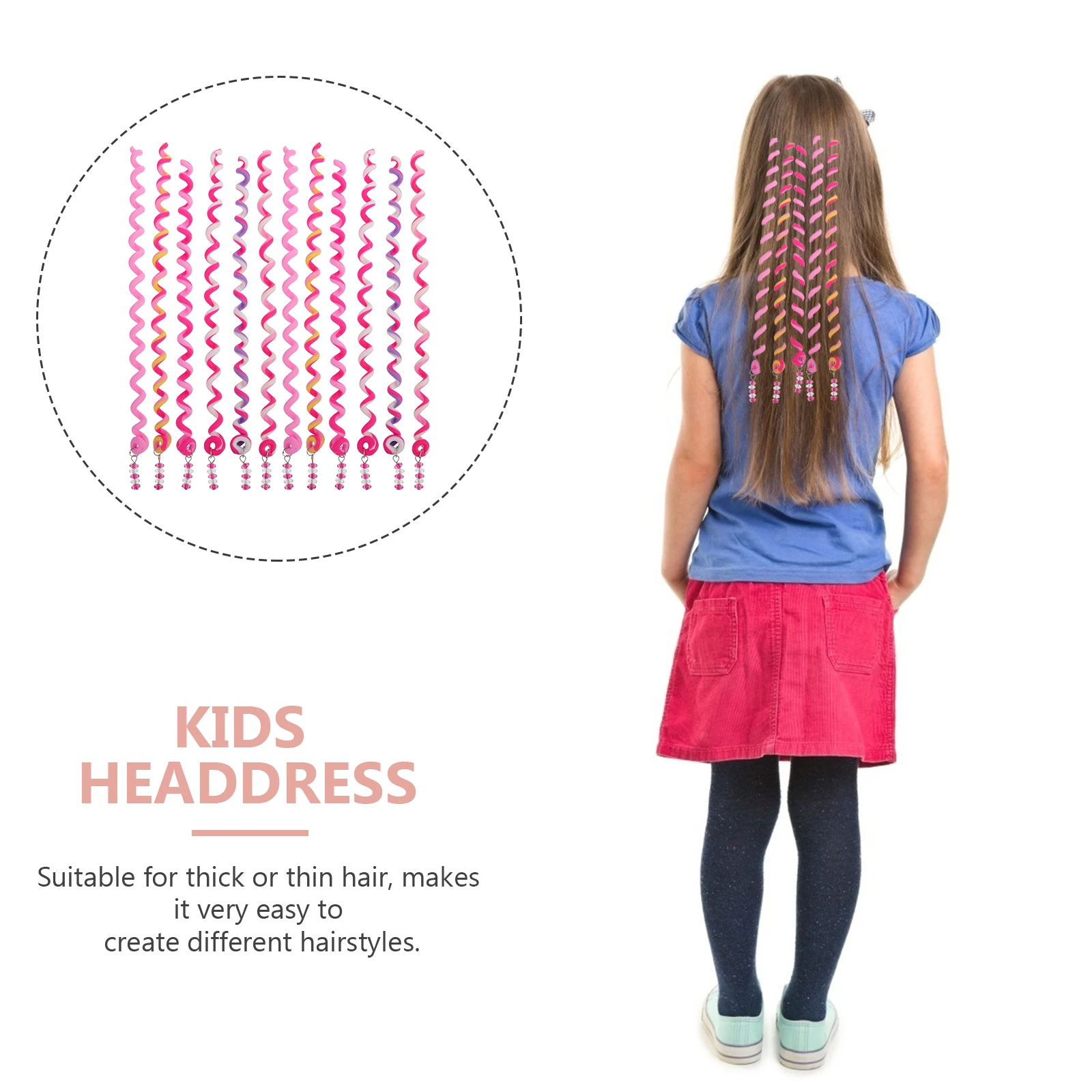 

12 Pcs Hair Styling Braid Clip Spiral Braiders Girls Hair Tool Smoothing Curling Clips Accessories Rollers DIY Hairdress