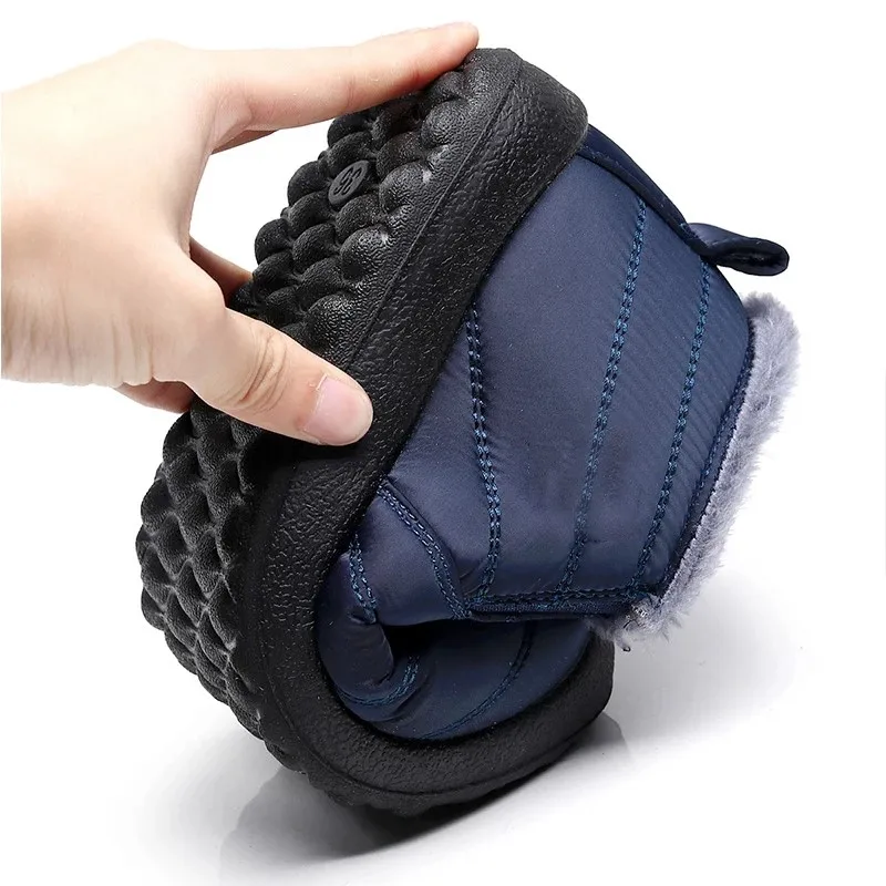Snow Men Boots Casual Shoes Man Outdoor Men's Winter Sneakers Platform Men Shoe Waterproof Ankle Boots Work Boots Footwear image 3