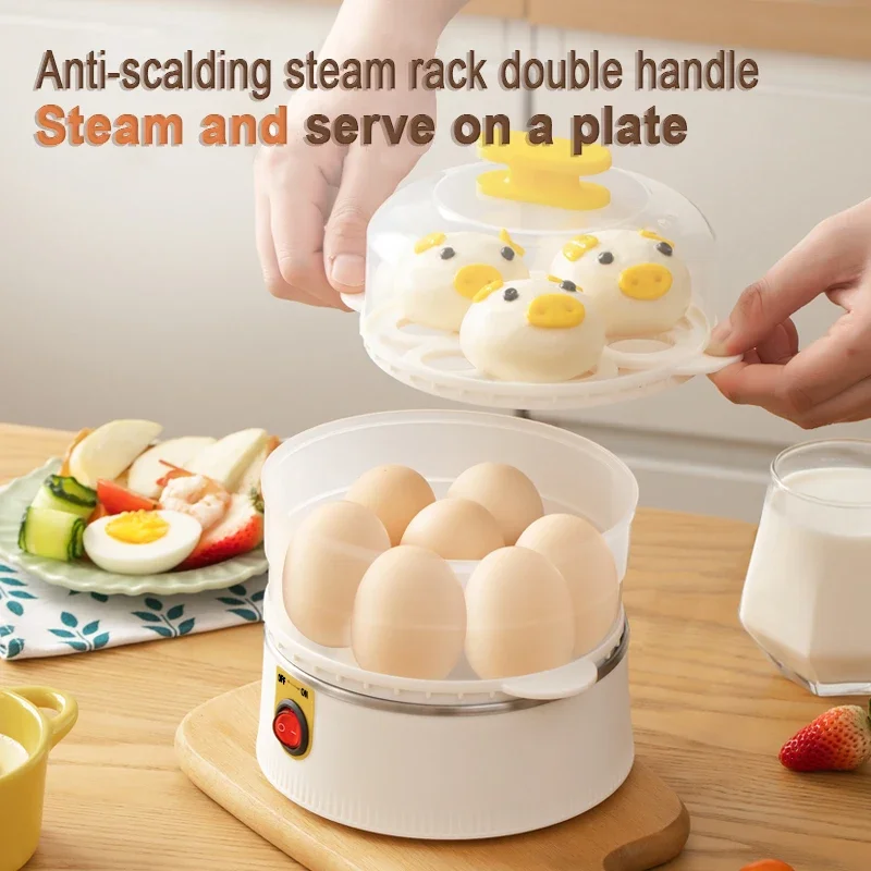 New Arrivals Steamer Automatic Egg Cooker Double Layer Home Use Electric Egg Cooker Rapid Eggs Steamed