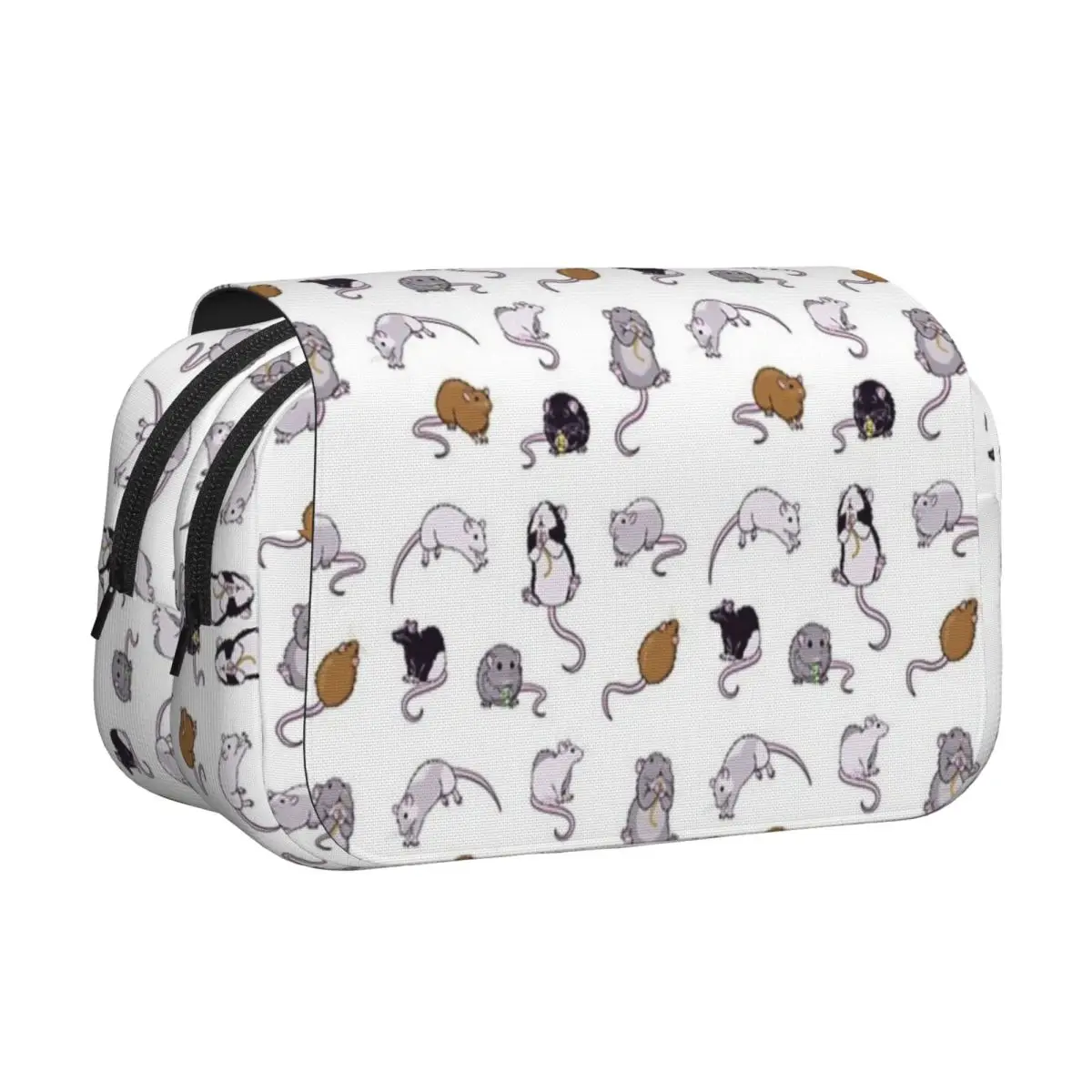 Rats, Rats, Rats Pencil Case Pen Holder Hard Shell Leather Large Storage Pen Box Pencil Bag for Studen Gifts