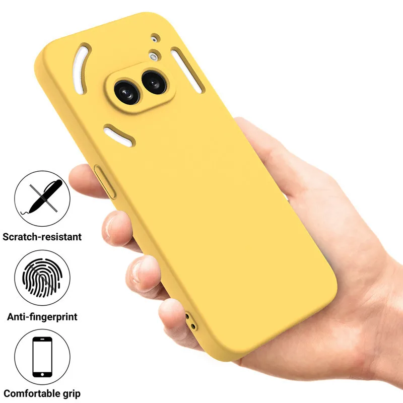 For Nothing Phone (2a) Case ELVEV Shockproof Liquid Silicone Protective Phone Cover