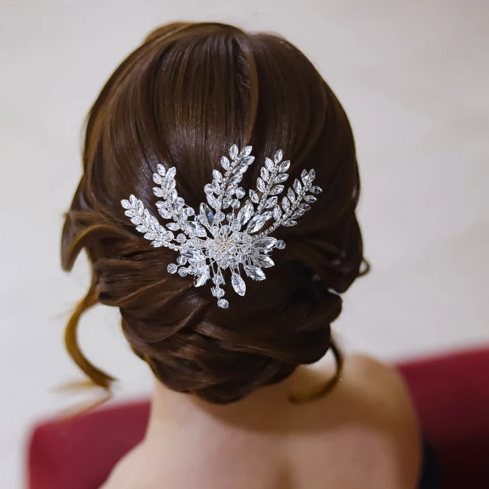 DZ138 Handmade Bridal Comb Woman Headwear Bridal Hair Ornaments Wedding Hair Accessories Head Jewelry for Party Hair Clips