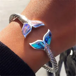 Ladies Fashion Exquisite Mermaid Tail Bracelet Punk Hip Hop Rock Unique Personality Design Versatile Bracelet Jewelry Gift