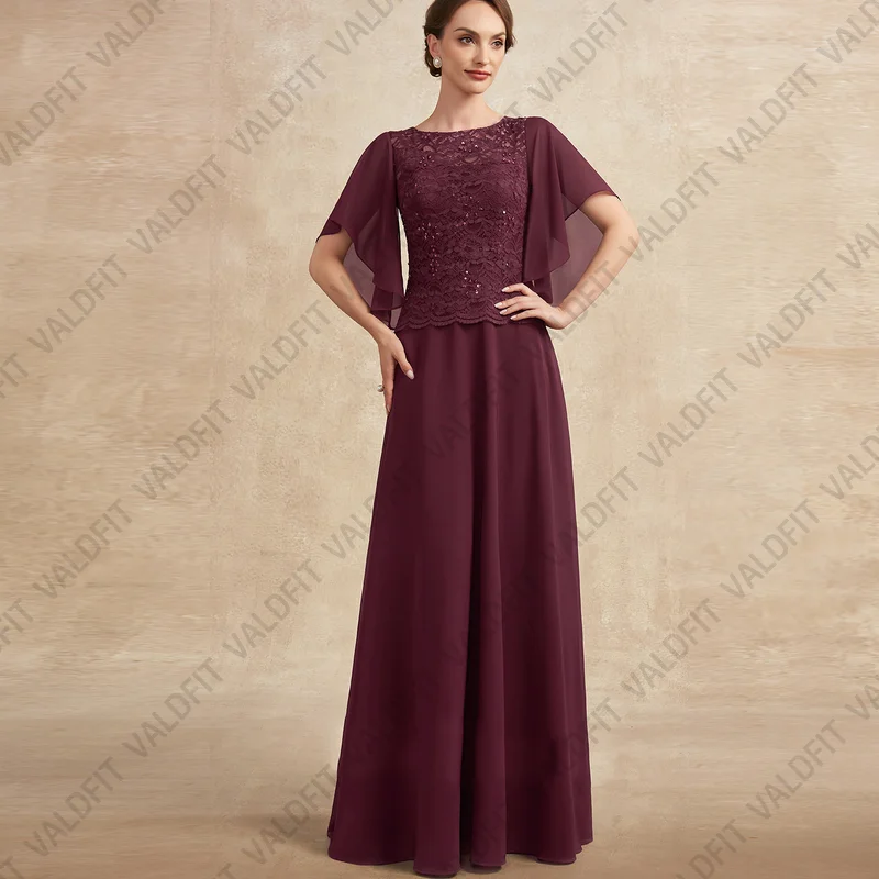 Customized Long Burgundy Mother of the Bride Dresses Wedding Party Dress vestidos de fiestas elegantes mujer boda