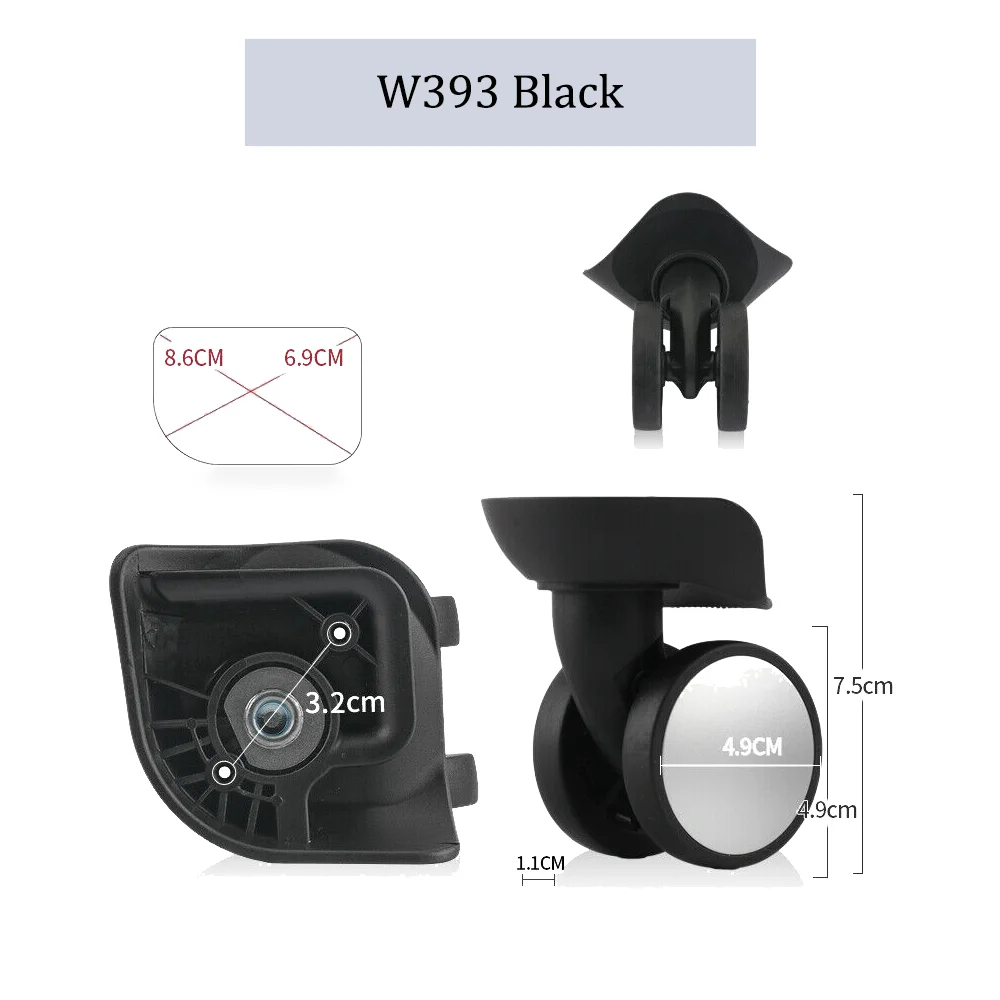 W393 Luggage Wheel Accessories Replace Tool Case Business Box Repair Universal Practical Silent Wheel Anti-Wear Roller Part