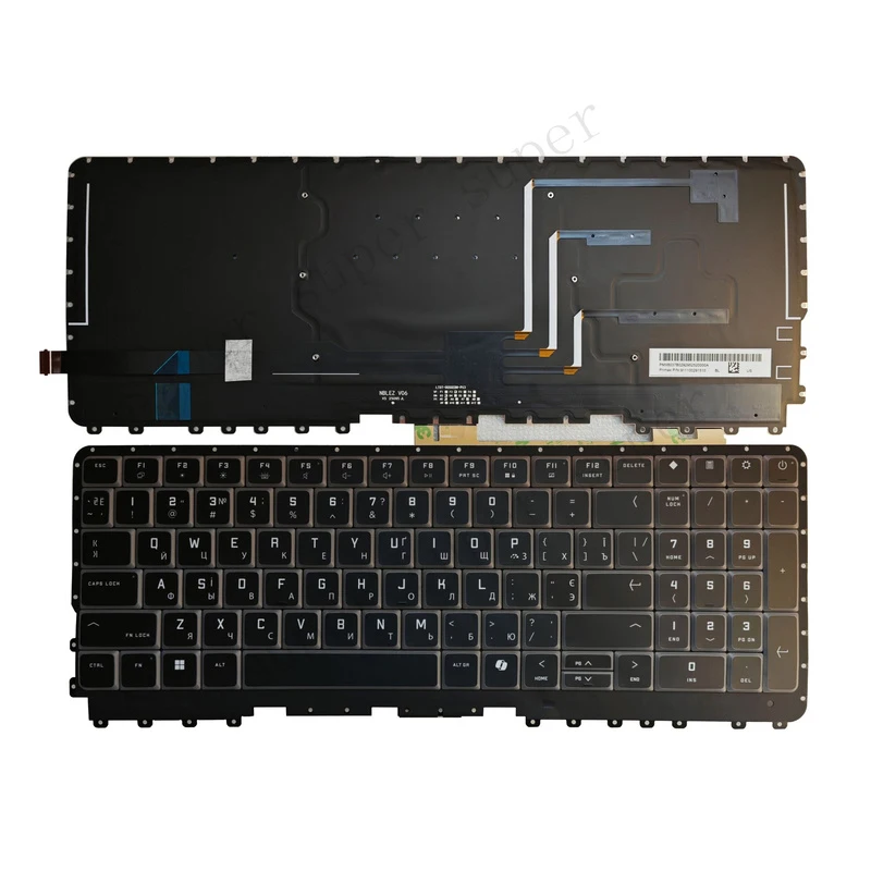 S+   New for HP OMEN MAX 16-AH TPN-I143 16-ah0043dx Russian Keyboard RGB Backlit