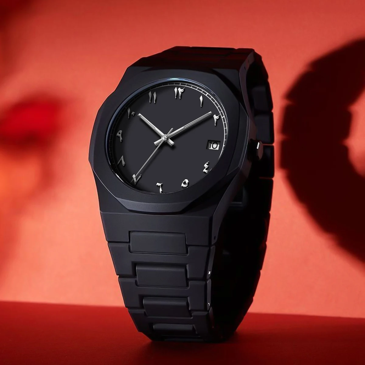 Relojes de cuarzo de negocios para hombres Relojes de números arábigos Relojes de fecha de cuarzo Relojes casuales de moda impermeables