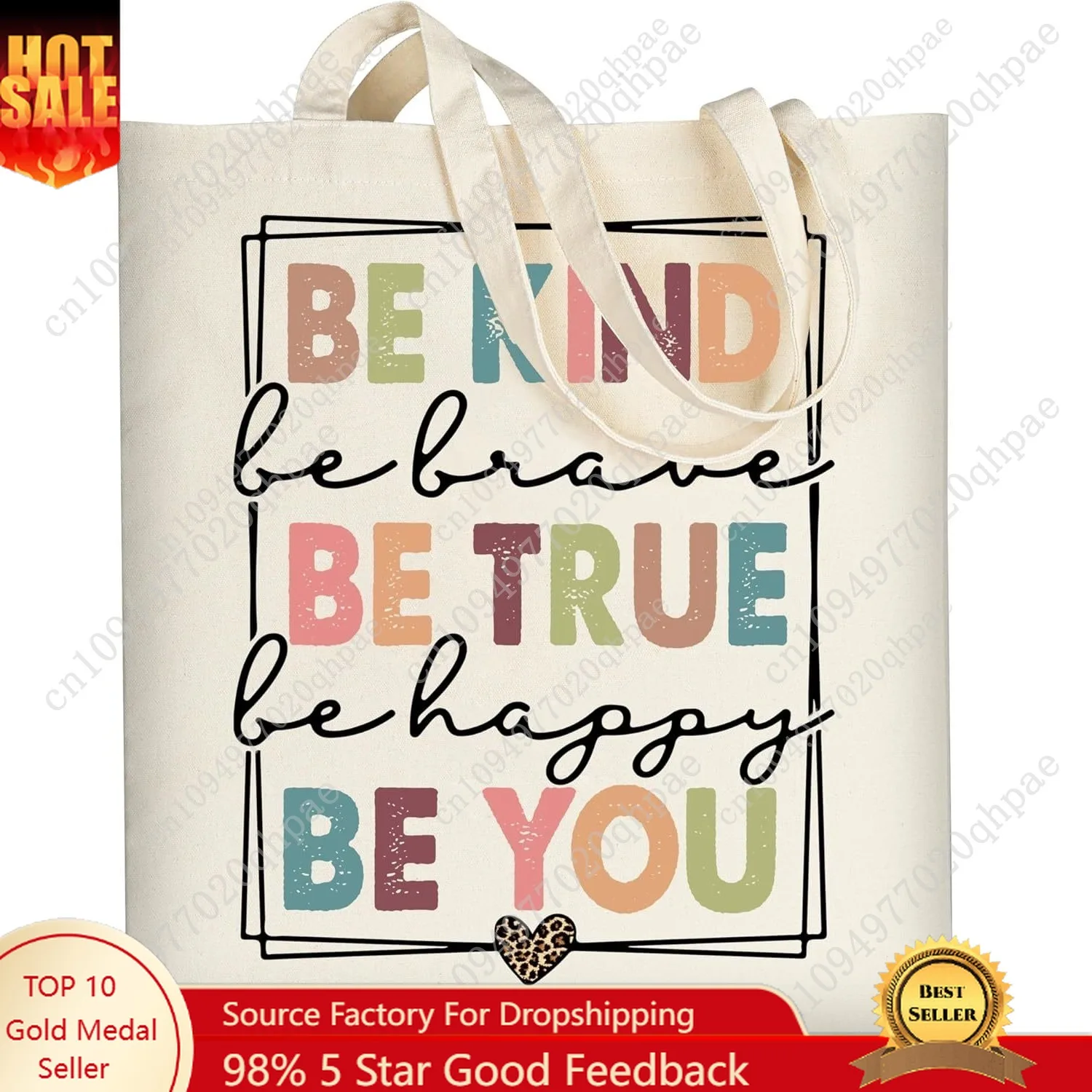 

AUSVKAI Canvas Tote Bag Aesthetic for Women, Cute Cloth Cotton Bags for College Shopping Beach Grocery and Trendy Gifts