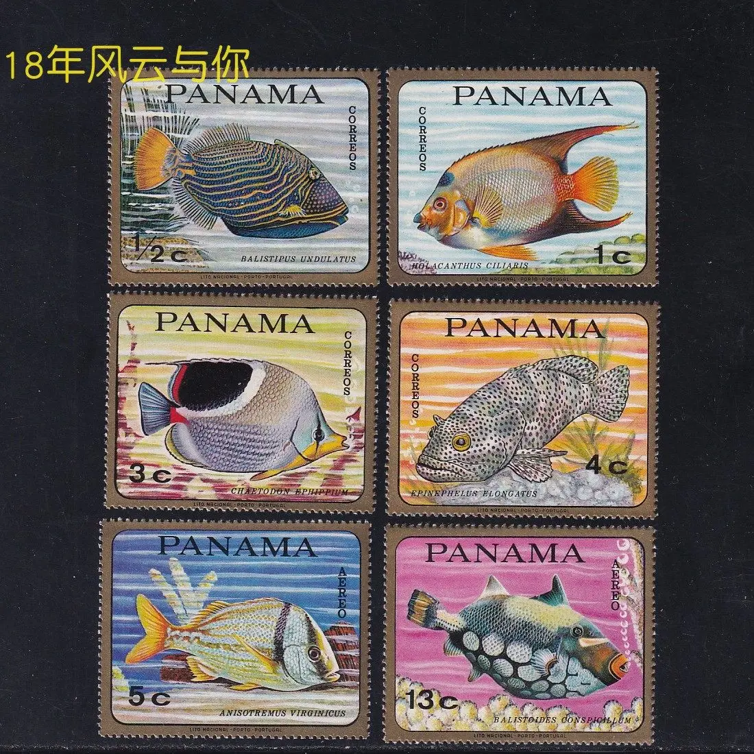 Panama Post Stamps Postage Year1968 Coral Reef Fish Cannon Fish 1 Set 6 New Collectible Postage Stamps Material For Scrapbooking
