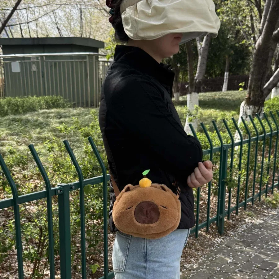 Capybara Backpack Kawaii Capibala Plushie Doll Fur Bag Pendant Children's  Shoulder Bag Mini Knapsack Bags Gifts For Christmas