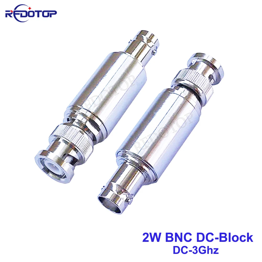 

1Pcs 2W DC-Block BNC Male Plug to BNC Female Jack DC-3.0GHz RF Coaxial Block SWR≤1.2 DC blocker Connector 50ohm