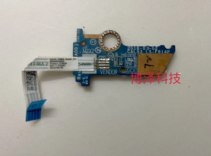 For Dell G3 3779 3579 Laptop Power Button Board with Cable switch Repairing Accessories CAL53 LS-F614P LS-F611P