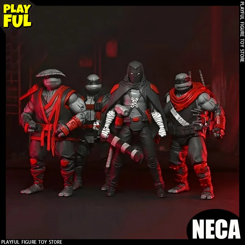 

New In Stock Original Neca Ninja Turtles The Last Ronin Nightwatcher Series Anime Figure Casey Jones Leonardo Custom Toys Gift