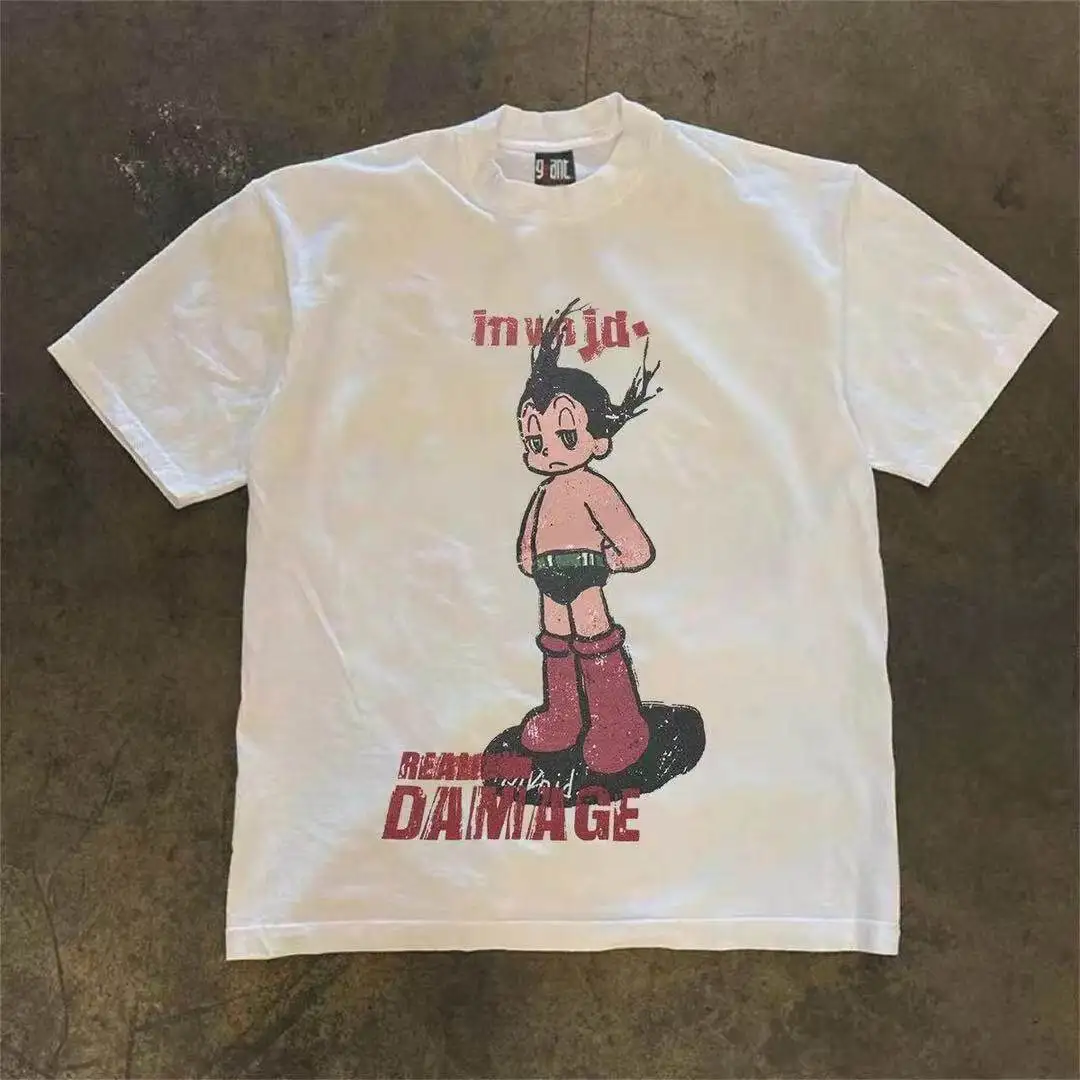 Men Women T Shirt Women Tee Boys Girls Top Adults Children Parent Child quick dry kid Tshirts Astro Boy Heavyweight Loose Tees