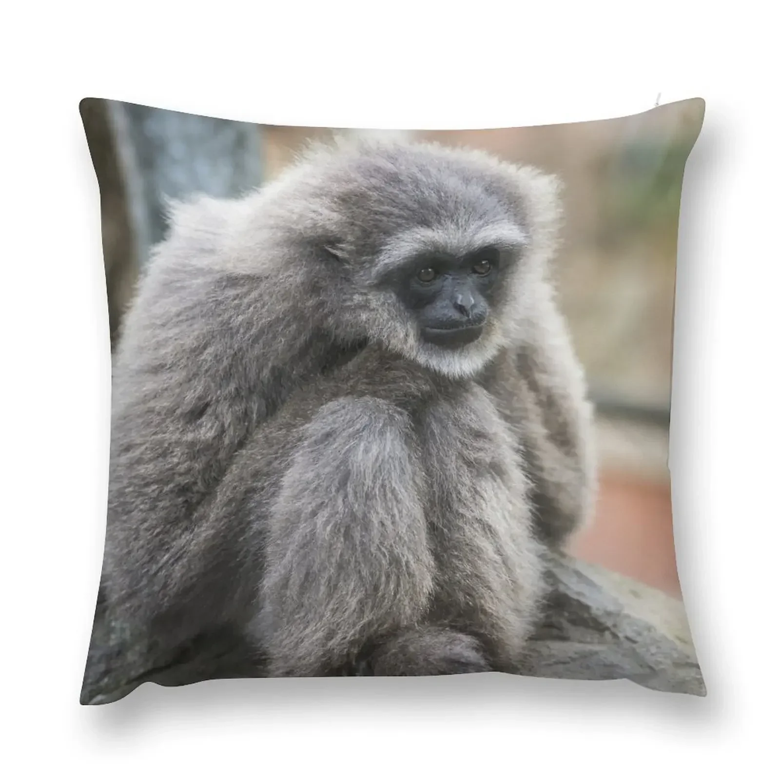 

Silvery Gibbon Throw Pillow Couch Cushions Cushion Cover Couch Pillows pillow