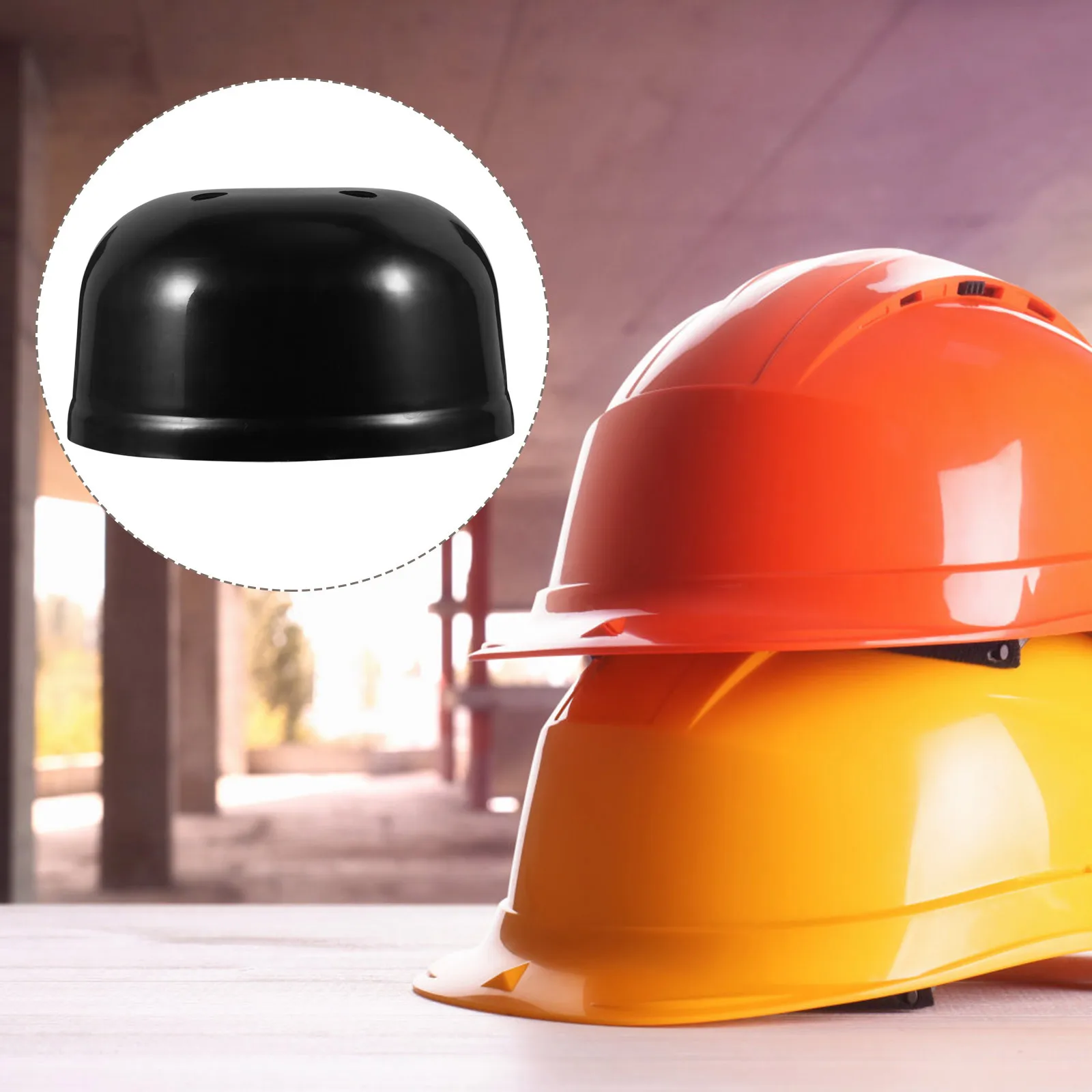 Insert de sécurité noir, Ventilation à 6 trous, adapté à la plupart des casquettes de Baseball à profil haut, Protection légère en mousse Abs Pp pour