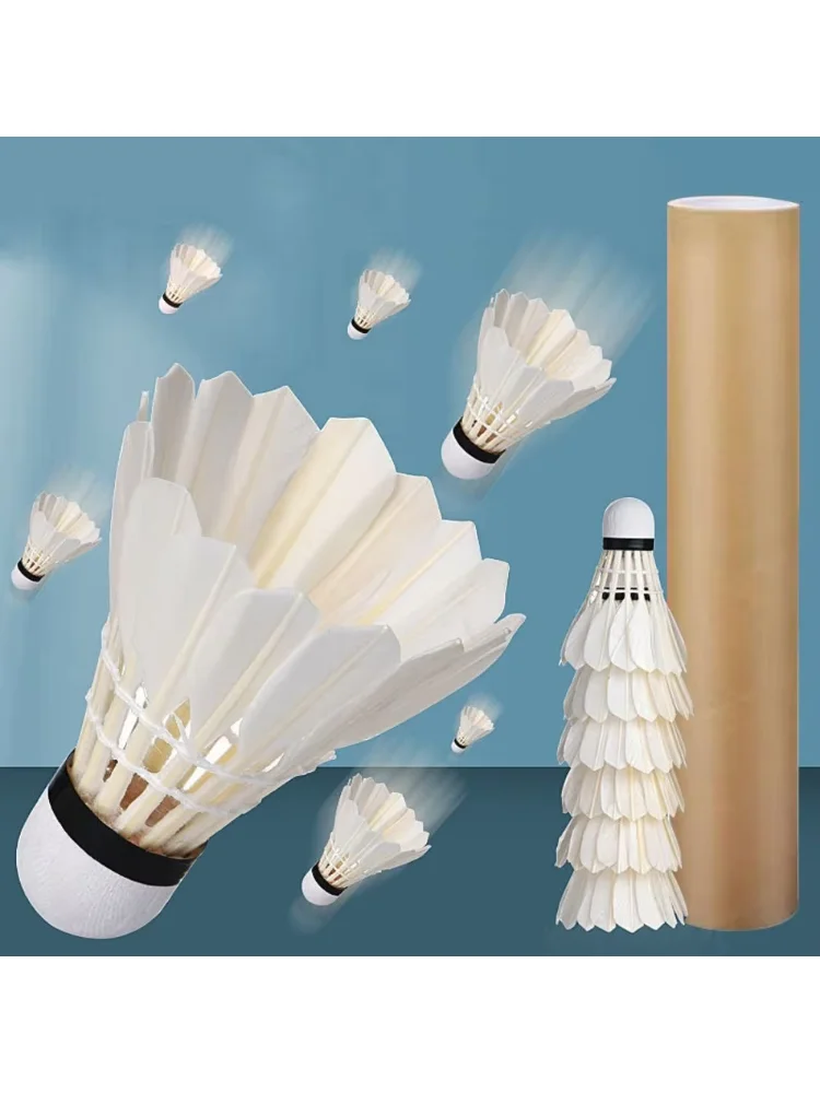 3/6/12Pcs White Badminton Shuttlecock Professional Stable Badminton Balls Training Sport Badminton Trainer Household