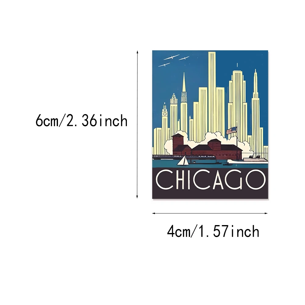 30 قطعة الطريق الشعبي الأمريكي 66 حزمة ملصقات كرتونية ممتعة يمكنك صنعها بنفسك حافظة هاتف يدوية لحساب دفتر التزلج #3