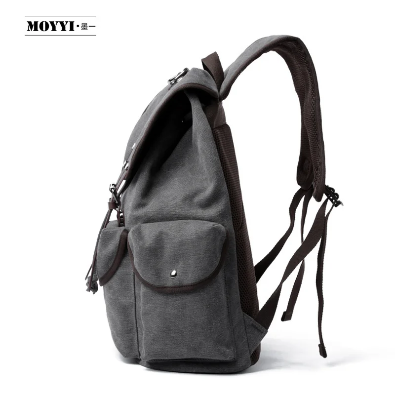 Mochila Retro para ordenador portátil de 15 pulgadas para hombre y mujer, morral escolar de tendencia, informal, Simple, de viaje