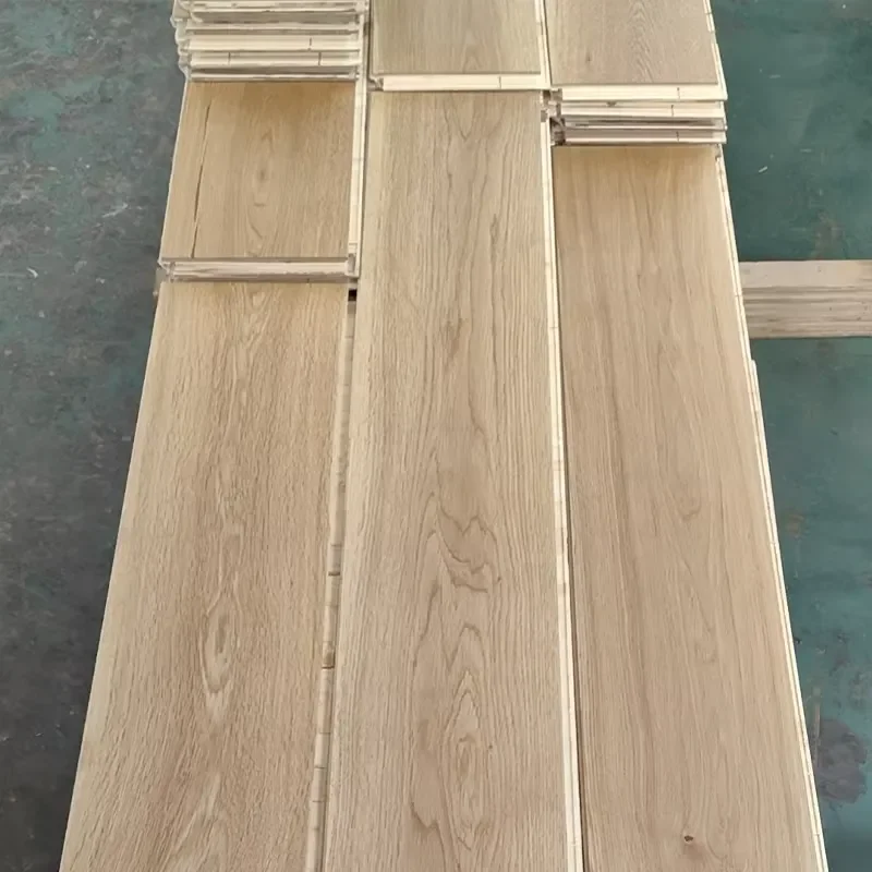 Custom Item, Contact Us New Style High-quality Engineered for Commercial Use Herringbone Chevron Marquetry Solid Oak Parquet