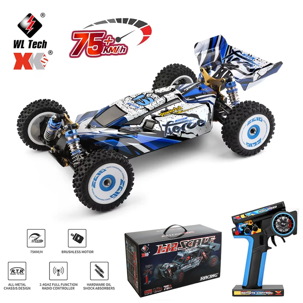 

Радиоуправляемая машинка WLtoys 124017, 1/12, 75 км/ч, высокоскоростная, с бесщеточным двигателем, полноприводная, внедорожная, электрическая, для дрифта, гоночная, краулер, игрушка