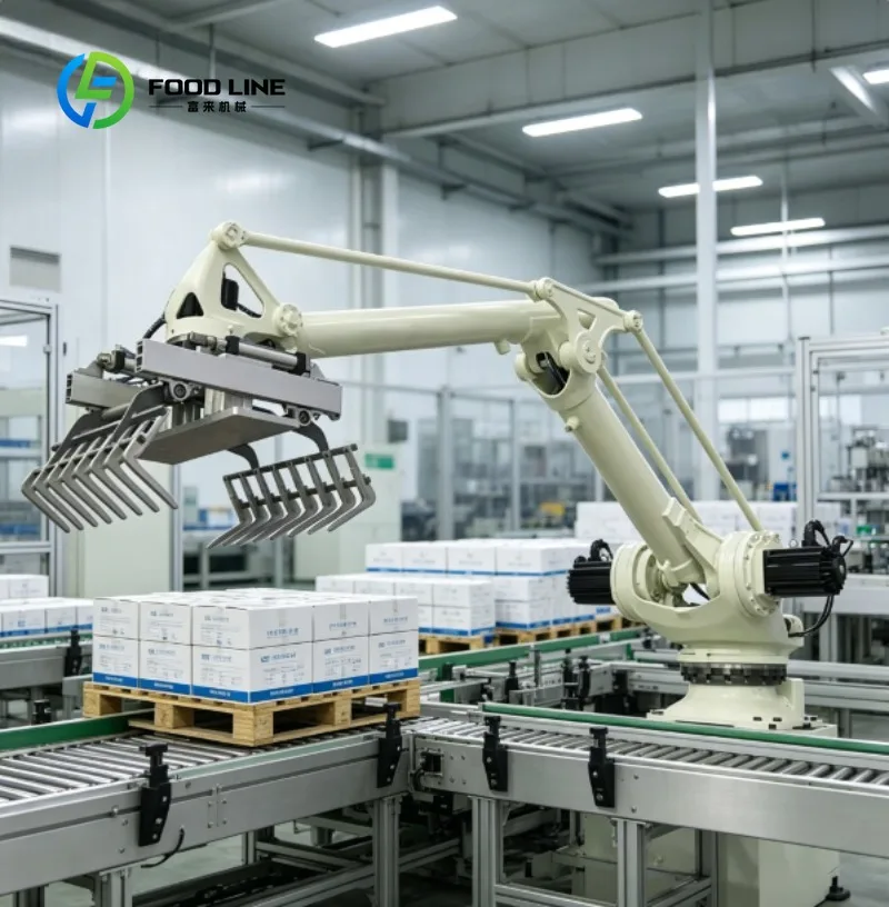 Robotic Palletizer Machine Automatic Box Carton Palletizing System Industrial Handling Equipment