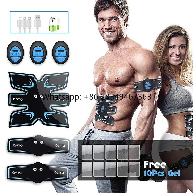 

Тренажер для мышц EMS, стимулятор мышц пресса для тренировки мышц живота