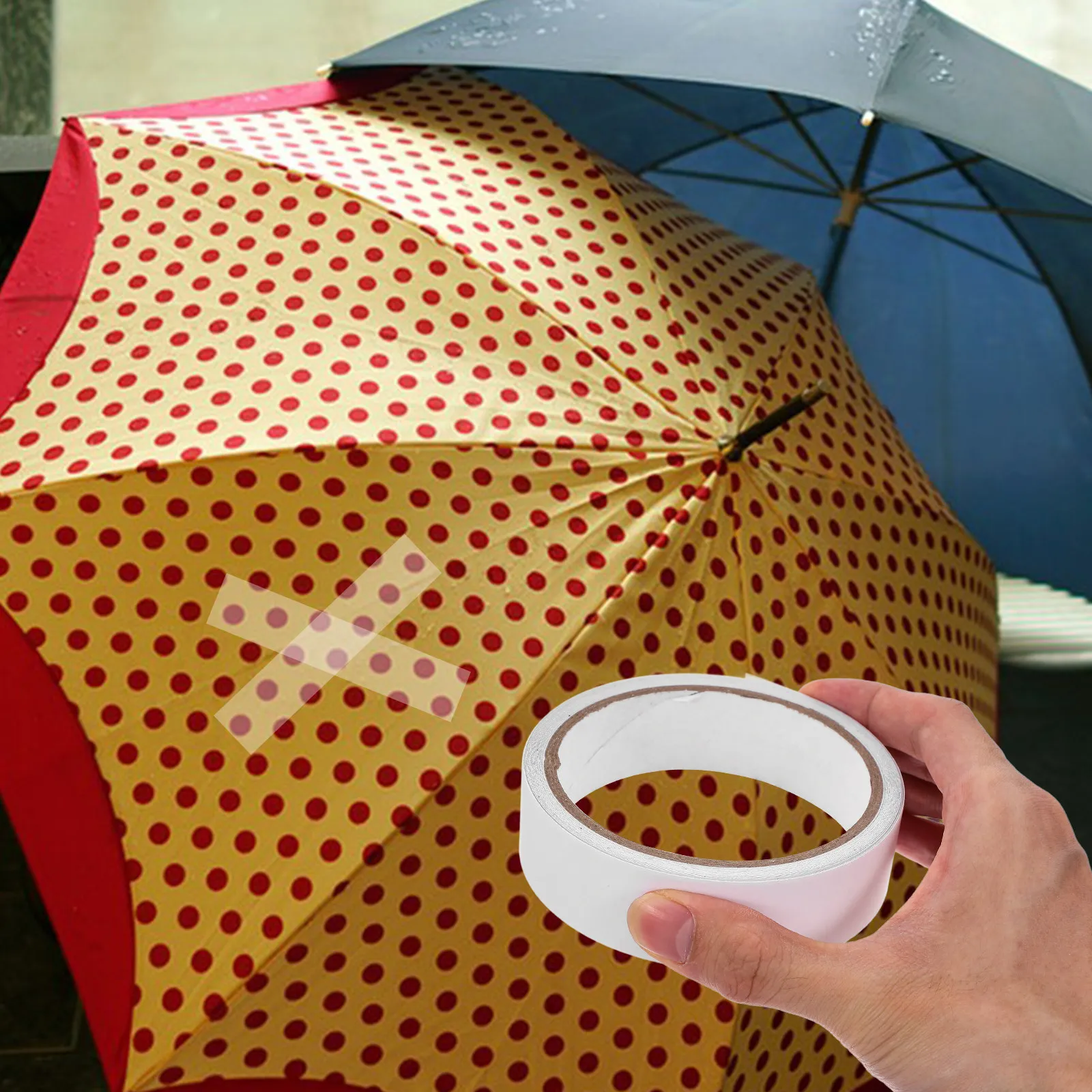 Cinta de Reparación Inflable, Kit de Parches Adhesivos de TPU Impermeables para Camas Inflables, Piscinas, Tubos, Tiendas de Campaña, Lonas, Velas, Equipo de Exterior y Camping