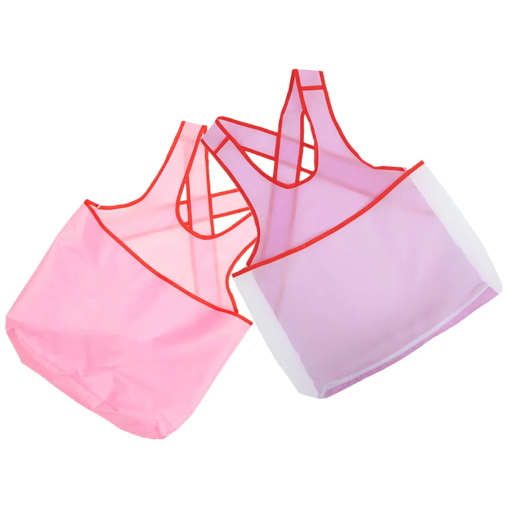 

2 pcs Laundry Portable Large Pouch Quick Drying Mesh Bag Worker Apron Women Cloth Apron Household Tool Travel Use