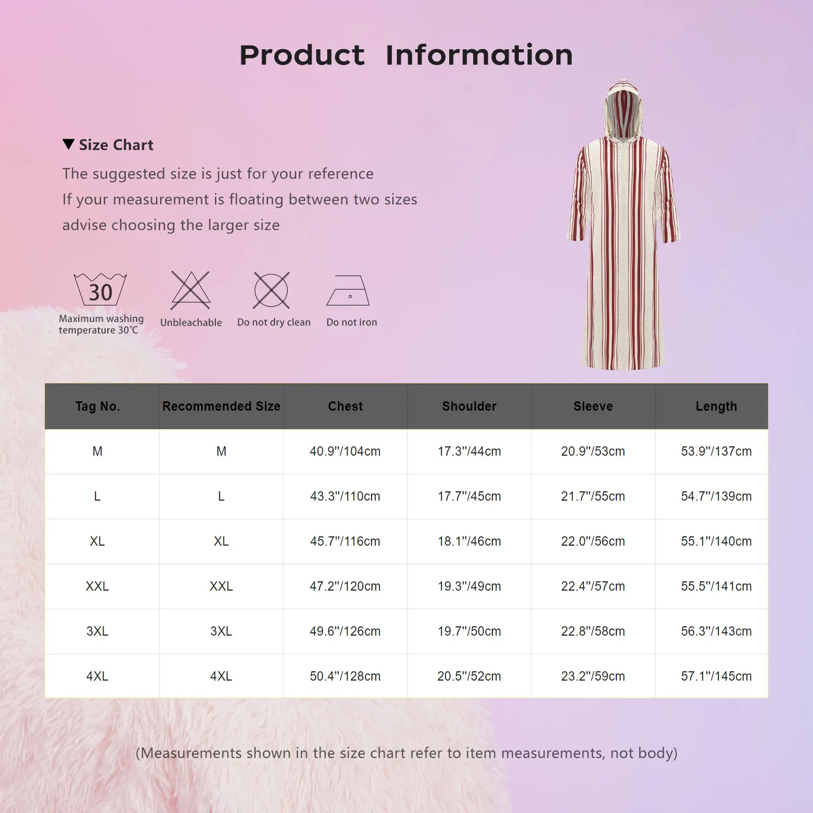 Mens Islamic Muslim Hooded Robe Shirt Long Sleeve Pullover Printed Loose Caftan Arab Thobe for Party Festival Cosplay Costumes