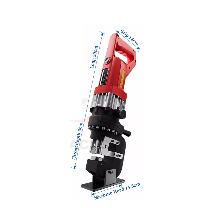 Electric Hydraulic Punching Machine Angle Iron Angle Steel Small Channel Steel Stainless Steel Photovoltaic Punching Artifact