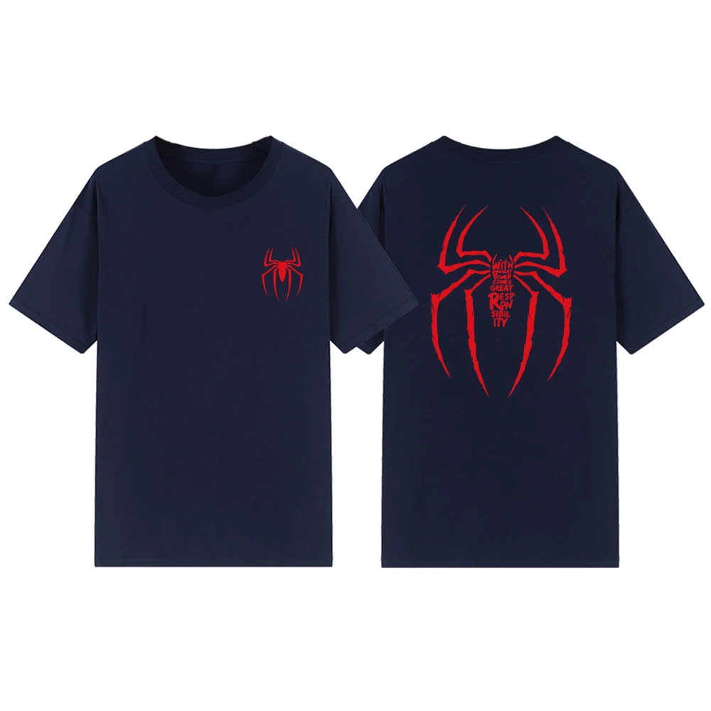 Mit großer Macht kommt große Verantwortung T-Shirt Tom Holland Shirt Superhelden-Filmreihe T-Shirt Unisex T-Shirts Fans Geschenk – Detail 11